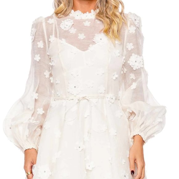 Zimmermann Dresses & Skirts - Matchmaker Lift Off Mini Ivory Dress (NEW WITH TAGS!) - Zimmerman 1 Sizing